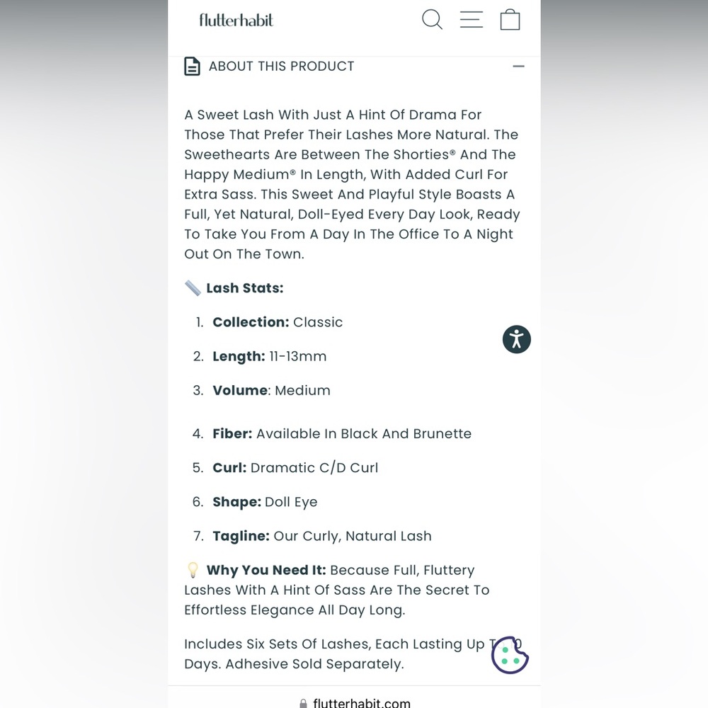Flutter habit false lashes - Picture 3 of 3